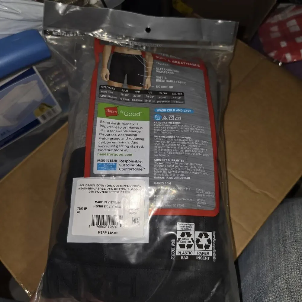 Hanes product pack